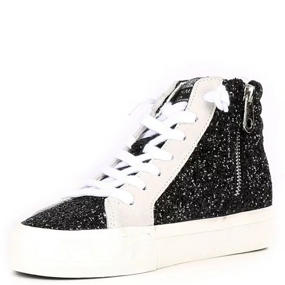 Vintage Havana dormy glitter star studded high top platform sneaker - Picture 10 of 12